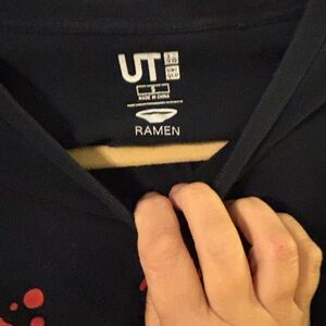Uniqlo Black Ramen Graphic Tee